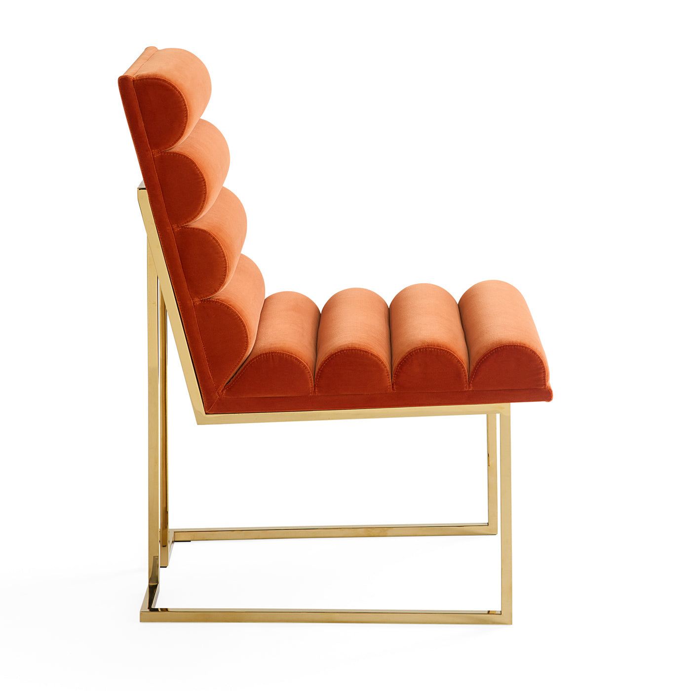 Channeled Goldfinger Dining Chair